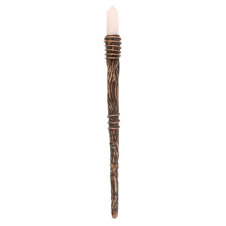Eleanoras THIN ROMANCE ROSE QUARTZ CRYSTAL WAND 