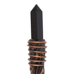 Eleanoras Thin Protection Black Obsidian Crystal Wand 