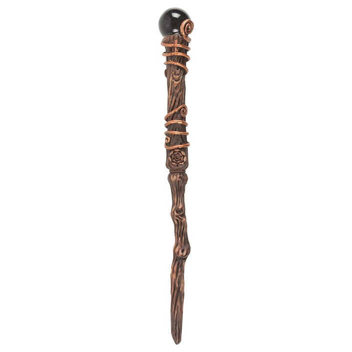 Eleanoras Protection Black Obsidian Crystal Wand Wands