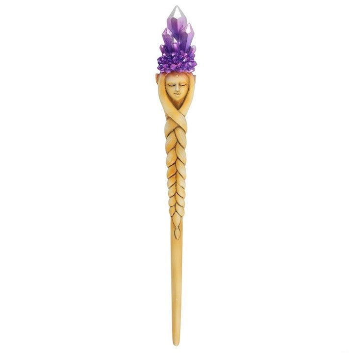 Goddess Purple Crystal Wand