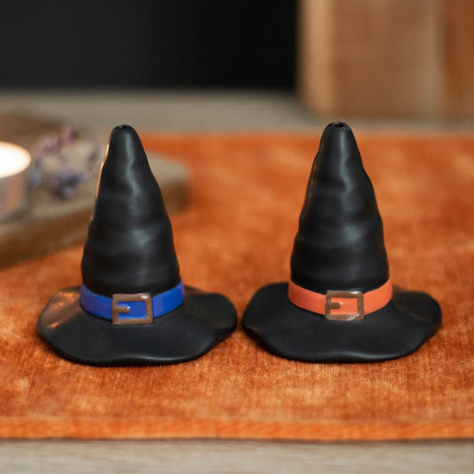 WITCH HAT SALT & PEPPER SHAKERS CONDIMENTS from Eleanoras