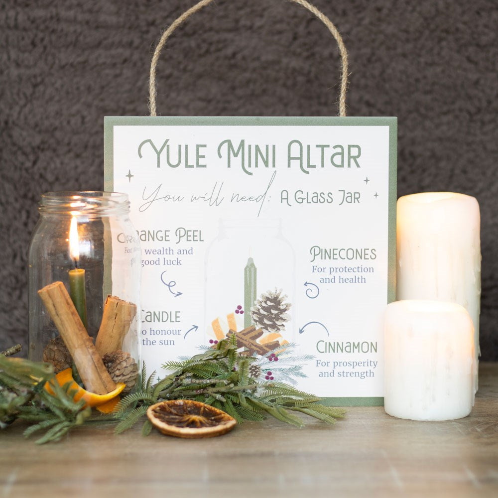 Eleanoras YULE ALTAR MDF HANGING SIGN Signs & Plaques