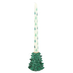 Green Fir Tree Candle Holder with Taper Candle