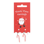 Candy Cane Dangle Earrings