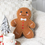 Eleanoras Gingerbread Man Boucle Cushion 