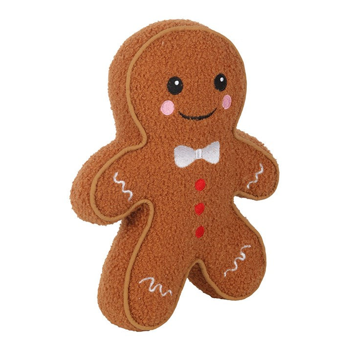 Eleanoras Gingerbread Man Boucle Cushion 