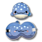 Eleanoras Adoramals Aoi the Whale Shark Plush Travel Pillow & Eye Mask Travel Pillows