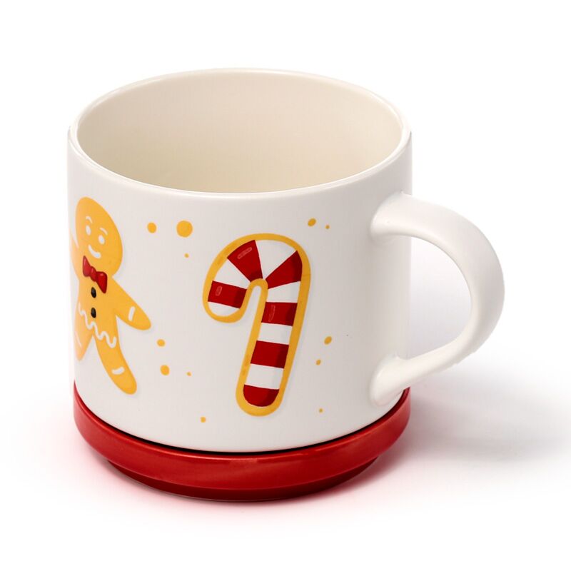 Eleanoras CHRISTMAS BAKER STREET MUG & COASTER LID SET Mugs