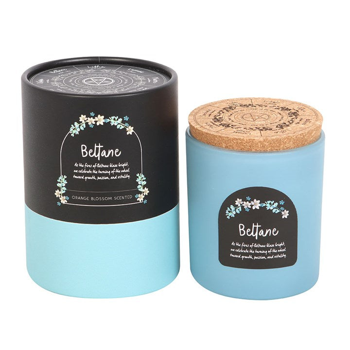 Beltane Orange Blossom Wheel of the Year Candle