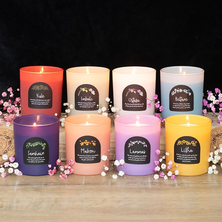 Beltane Orange Blossom Wheel of the Year Candle
