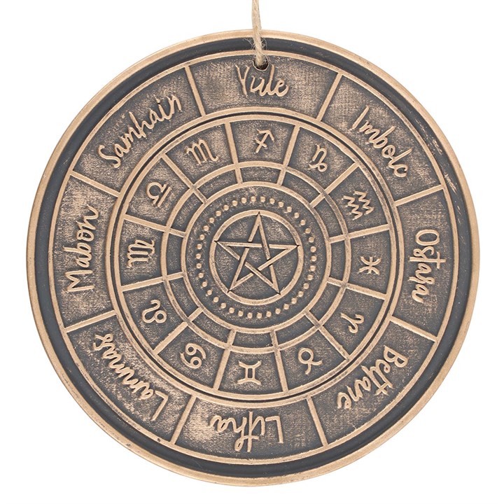 Eleanoras Bronze Wheel of the Year Hanging Terracotta Plaque 