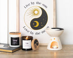 Eleanoras Set of 2 Yin Yang Black Oud and Coconut Candles Candles