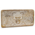 Buddha Face Whitewash Long Tray