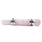 Rose Quartz Hexagonal Crystal Healing Wand - 12cm