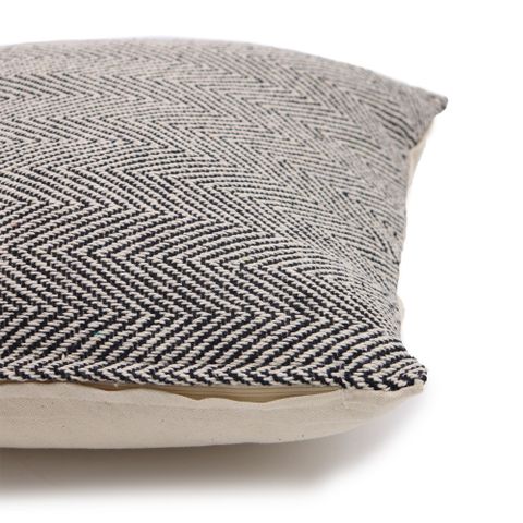 Herringbone Fine Grey Classic Cushion Cover