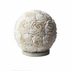Rose Globe Boho Sea Shell Lamp  20cm