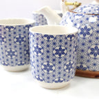 Blue Star Herbal Teapot Set