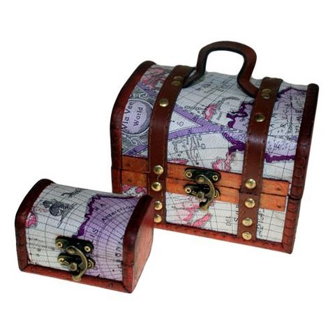 Atlas Design Colonial Boxes Set of 2