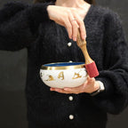 Tree of Life Green Singing Bowl Set  14cm