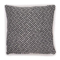 Criss-Cross Black Classic Cushion Cover