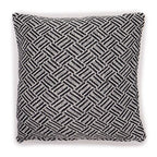 Criss-Cross Black Classic Cushion Cover