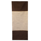 Dark Brown / Beige Indian Cotton Rug