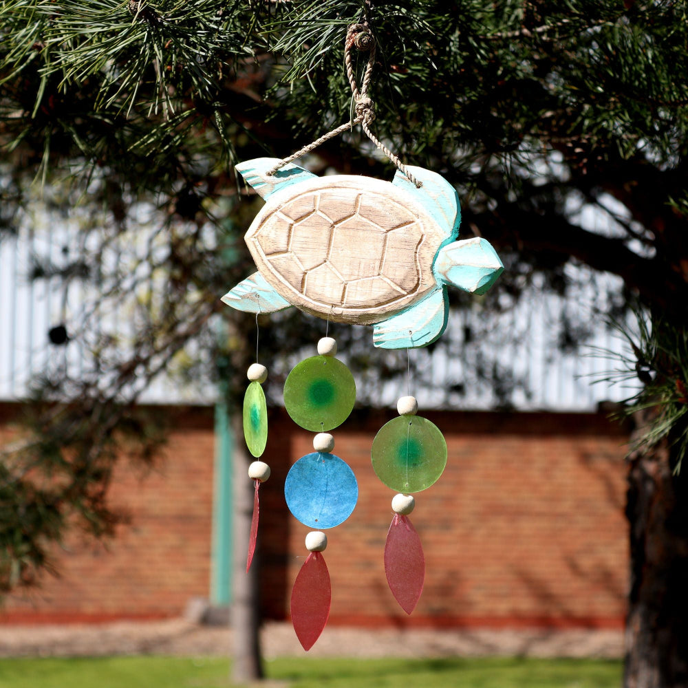 Aqua Turtle Carving and Copis Drop