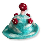 Lost in a Sky Blue Felted Mushroom Hat