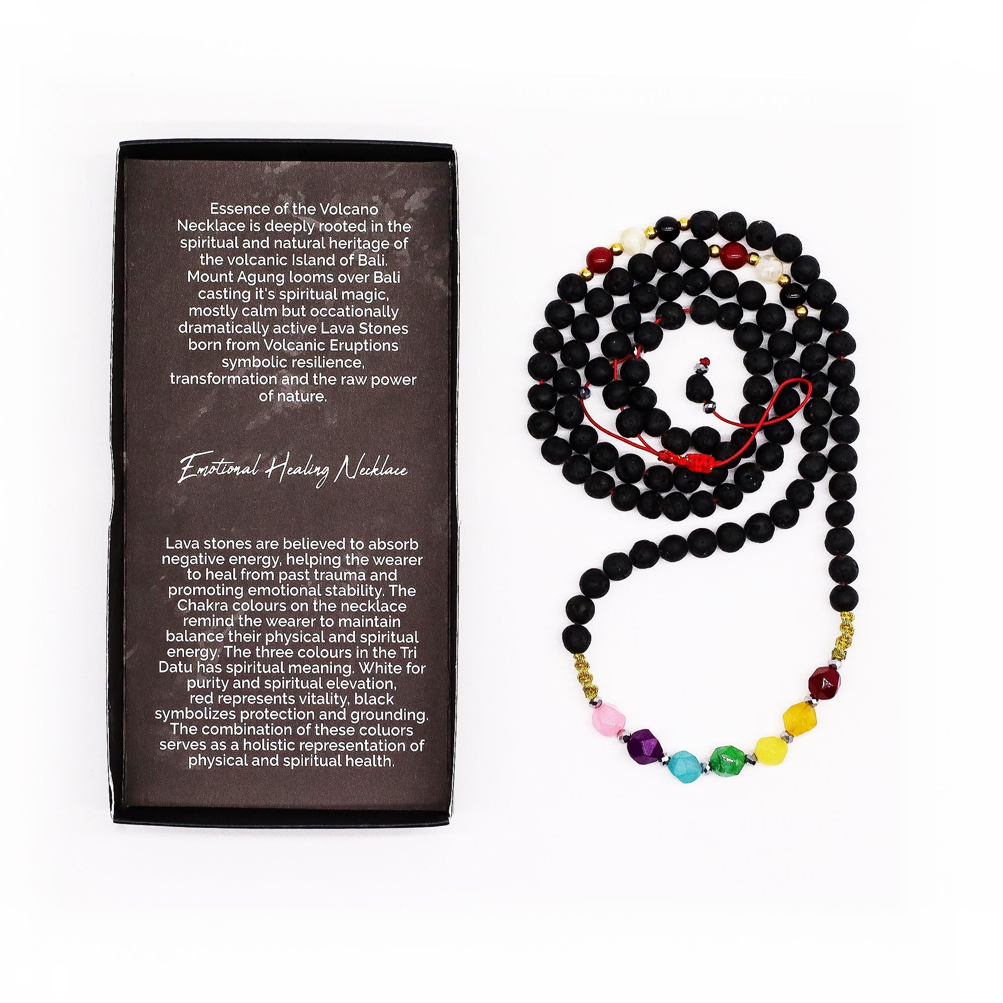 Emotional Healing Essence of the Volcano Necklace