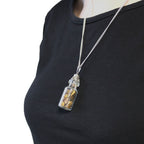 Tiger Eye Bottled Gemstones Necklace