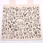 Forest Life Big Cotton Shopping Bag