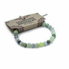 Gemstone Manifestation Bracelet  Olive Jade - Healing