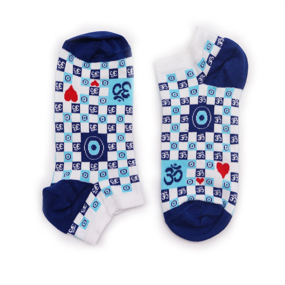 Ohm Evil Eye S/M Hop Hare Bamboo Socks Low S/M