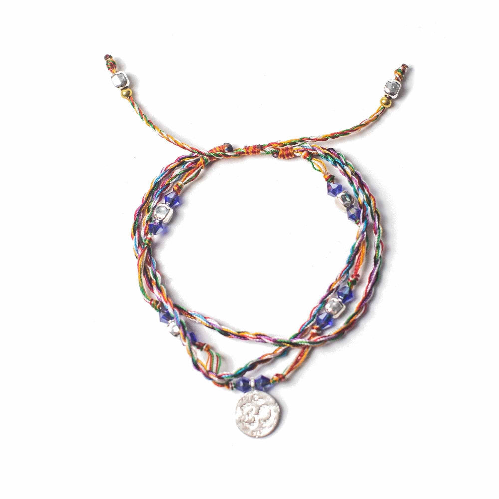 Om in Serenity Temple String Bracelet