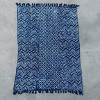 Namoona Waves Handmade Indigo Throw