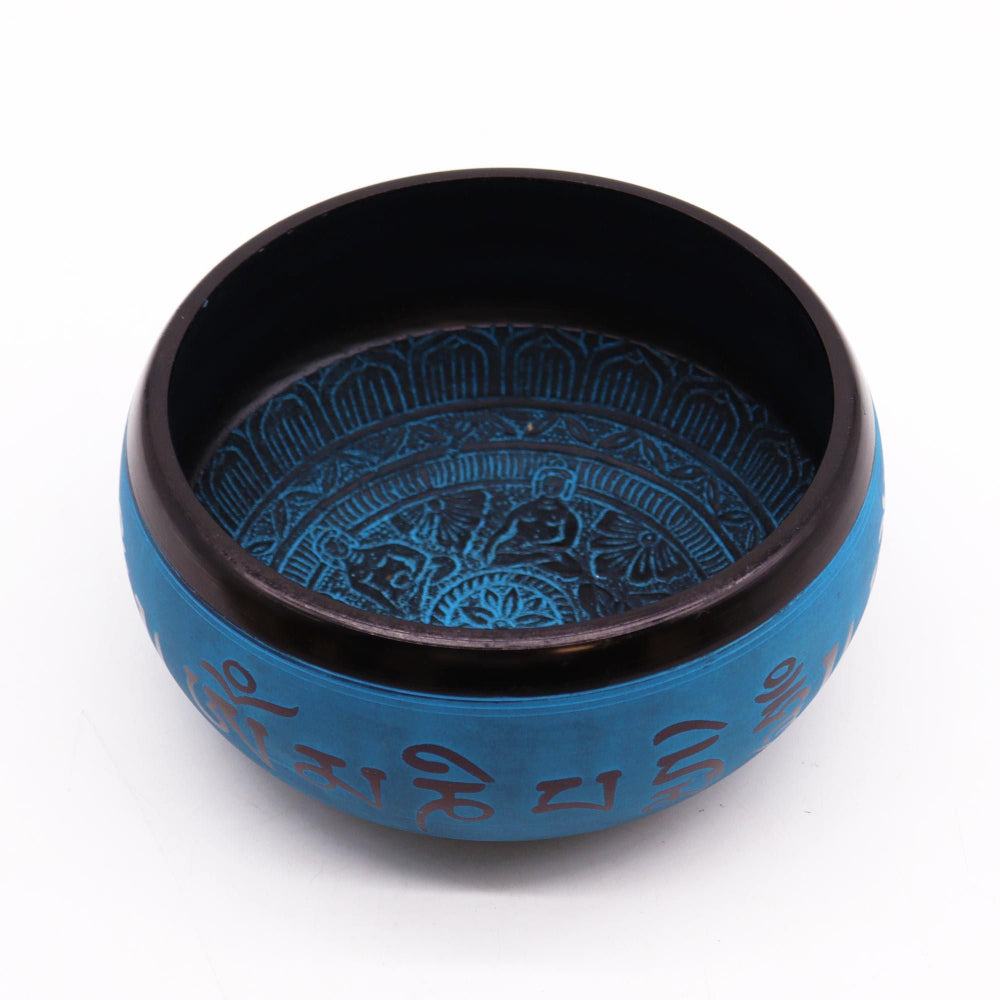 Earth Powder Singing Bowl Blue Mantra Five Buddha