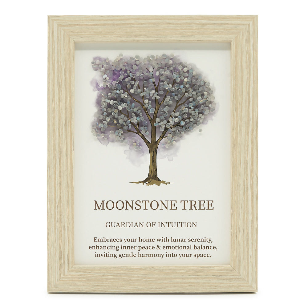 Tree of Life Gemstone Picture Moonstone