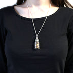 Tiger Eye Bottled Gemstones Necklace