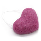 Lavender Konjac Heart Sponge