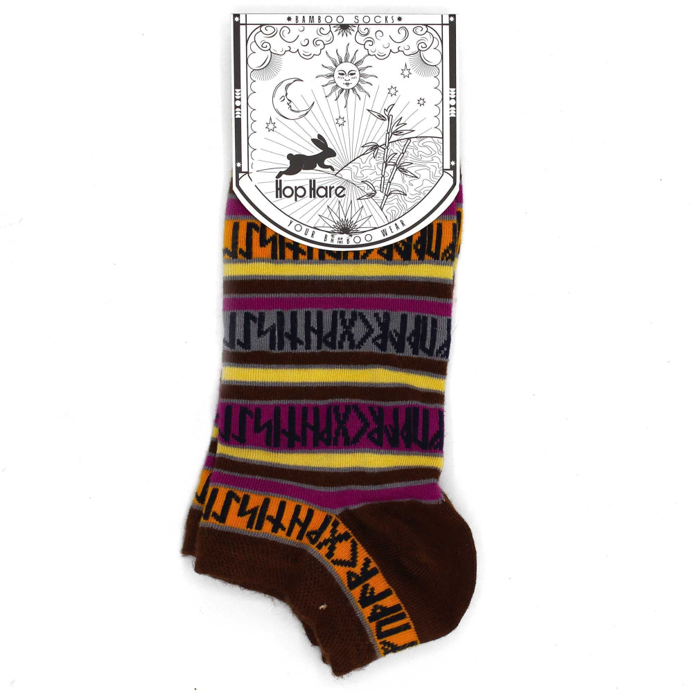 Rune Stones Hop Hare Bamboo Socks Low S/M