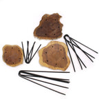 Natural Set of 3 Gamal Wood Plant Stands