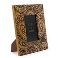 Buddha Black Mango Wood Picture Frame Medium