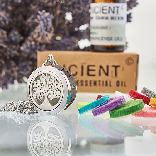Tree of Life Aromatherapy Diffuser Necklace  25mm
