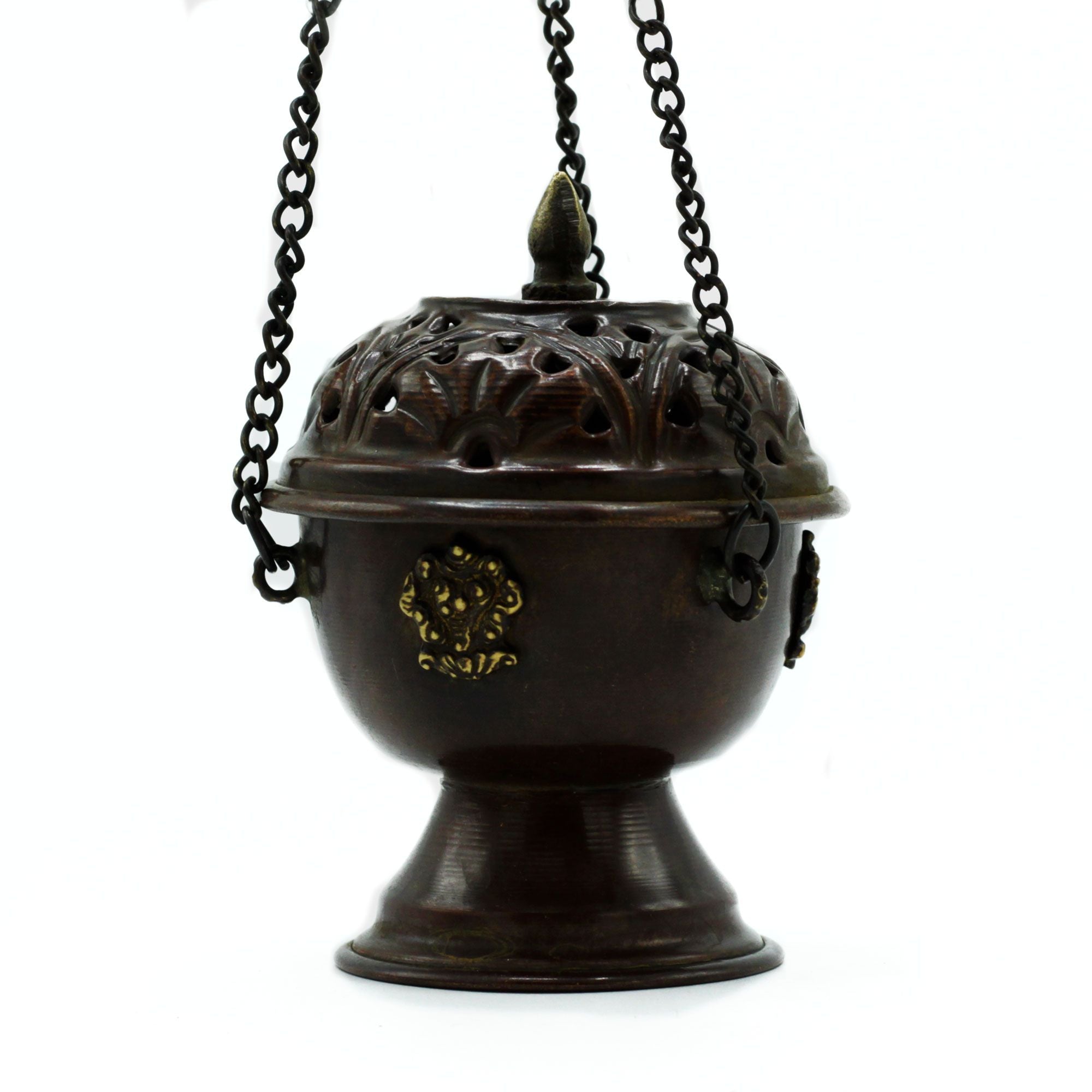 Classic Hanging Copper Tibetan Incense Burner