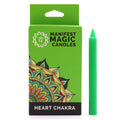 Green Heart Chakra Manifest Magic Candles (pack of 12)