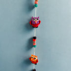 Owl Felt Wall Hanging  (random colours)