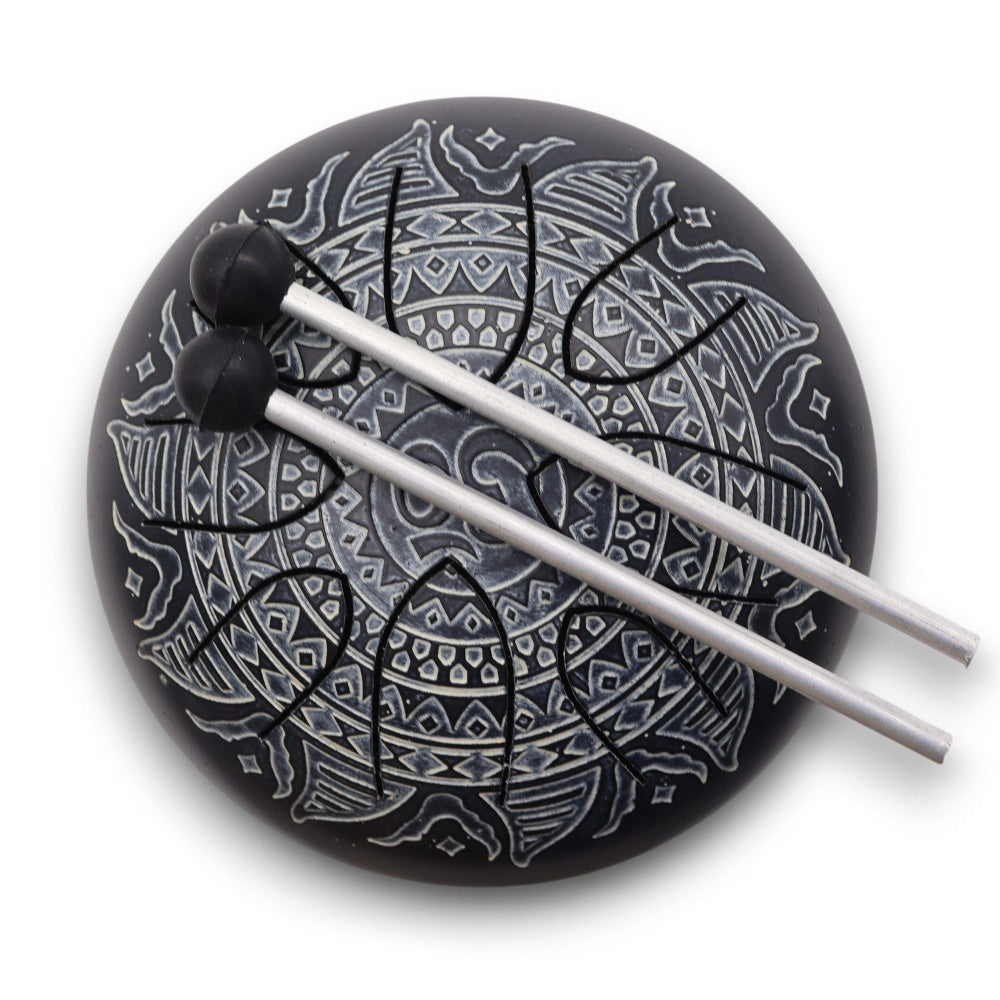 Mandala Engraved Hapi Drum Om 16cm