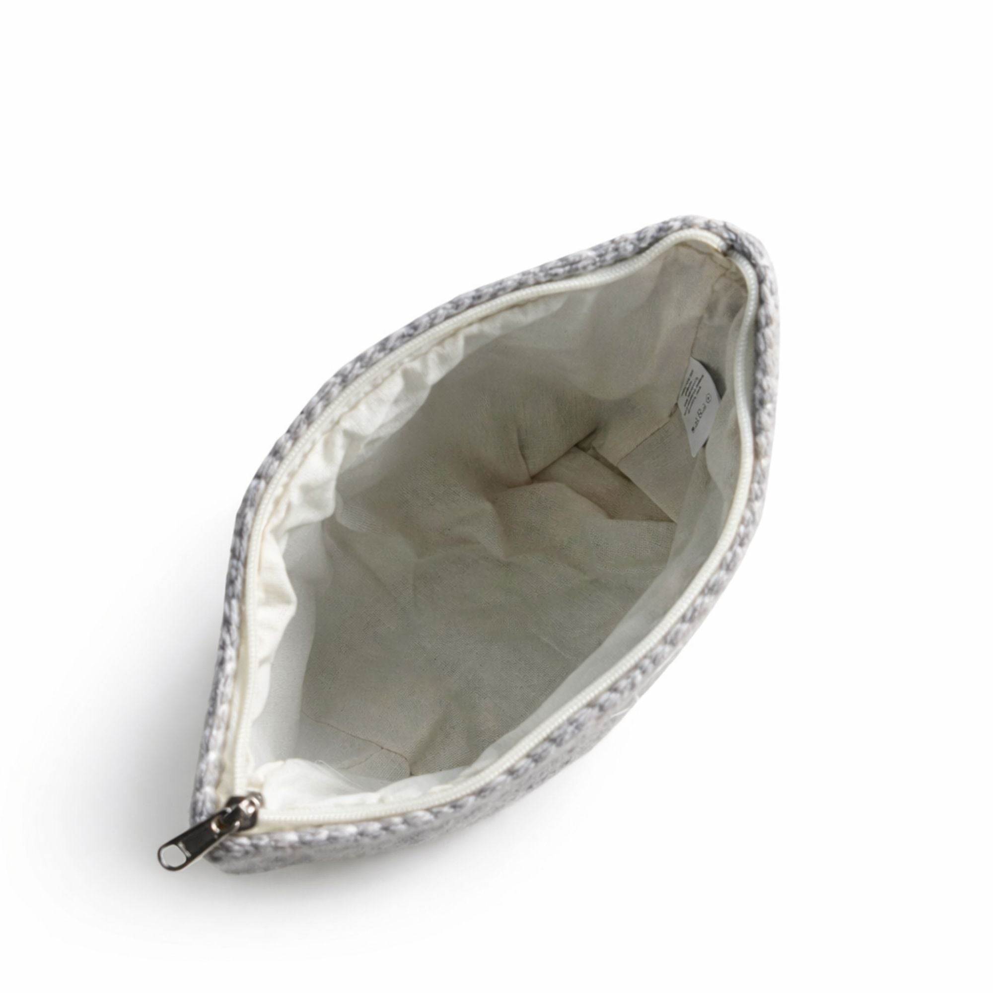 Moonlit Weave Jacquard Toiletry Bag | Handmade Indian Cotton