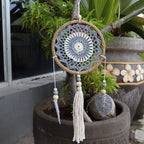Elemental Spirits Grey Dream Catcher  Medium