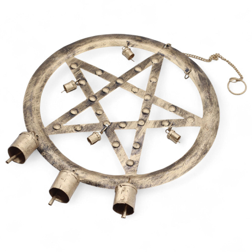 Pentagon Indian Chime with Cow Bells
